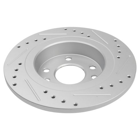 Saab 9-3 9-3X Rear Semi-Metallic Premium G-Coated Brake Pad & Rotor Kit TRQ Performance BKA21023