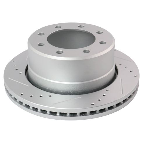 Dodge Ram 2500 3500 Ram 2500 3500 Rear Semi-Metallic Premium G-Coated Brake Pad & Rotor Kit TRQ Performance BKA21025