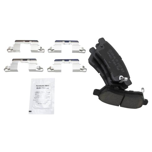 Nissan Suzuki Rear Ceramic Premium G-Coated Brake Pad & Rotor Kit TRQ Performance BKA21027