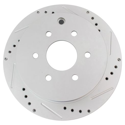 Nissan Suzuki Rear Ceramic Premium G-Coated Brake Pad & Rotor Kit TRQ Performance BKA21027