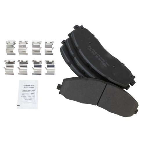 Ford Front Semi-Metallic Premium G-Coated Brake Pad & Rotor Kit TRQ Performance BKA21045
