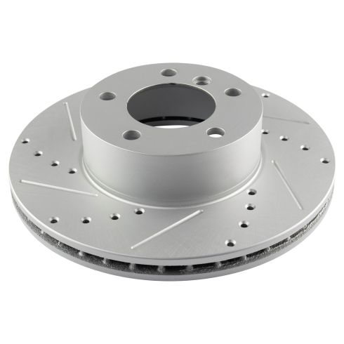 BMW 128i 325i 325Xi 328xi Front Ceramic Premium G-Coated Brake Pad & Rotor Kit TRQ Performance BKA21047