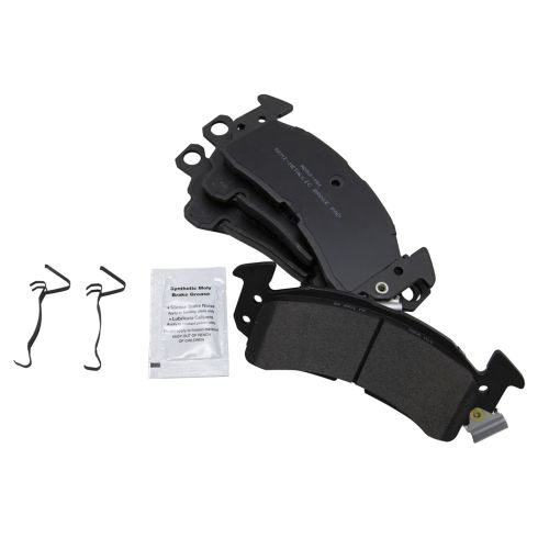 Chevrolet Buick Cadillac Olds Front Semi-Metallic Premium G-Coated Brake Pad & Rotor Kit TRQ Performance BKA21048