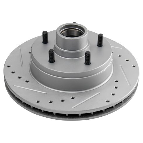 Chevrolet Buick Cadillac Olds Front Semi-Metallic Premium G-Coated Brake Pad & Rotor Kit TRQ Performance BKA21048
