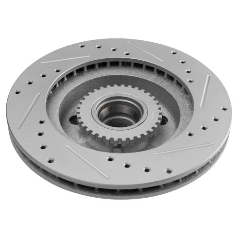 Chevrolet Buick Cadillac Olds Front Semi-Metallic Premium G-Coated Brake Pad & Rotor Kit TRQ Performance BKA21048