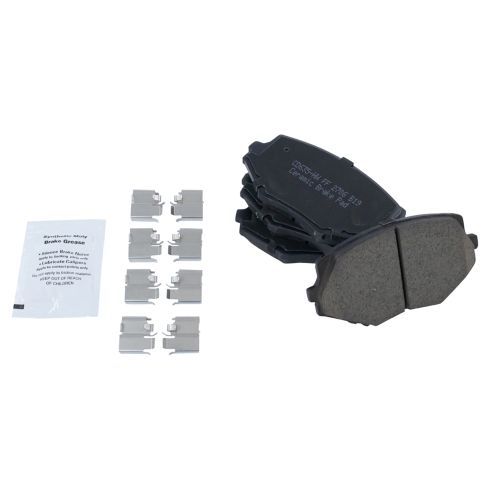 Mazda Miata Front Ceramic Premium G-Coated Brake Pad & Rotor Kit with Parking Shoes TRQ Performance BKA21051