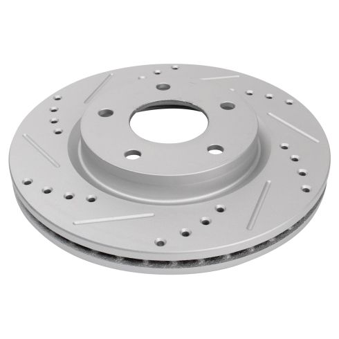 Nissan Sentra Front Semi-Metallic Premium G-Coated Brake Pad & Rotor Kit TRQ Performance BKA21096