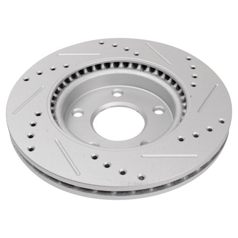 Nissan Sentra Front Semi-Metallic Premium G-Coated Brake Pad & Rotor Kit TRQ Performance BKA21096