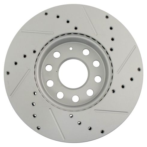 VW Audi Front Ceramic Premium G-Coated Brake Pad & Rotor Kit TRQ Performance BKA21105