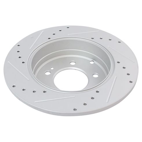 Hyundai Sonata Kia Optima Rear Ceramic Premium G-Coated Brake Pad & Rotor Kit TRQ Performance BKA21122
