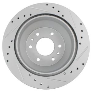 Rear Ceramic Premium G-Coated Brake Pad & Rotor Kit TRQ Performance BKA21160