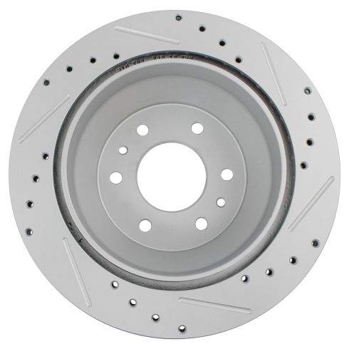 Rear Ceramic Premium G-Coated Brake Pad & Rotor Kit TRQ Performance BKA21160