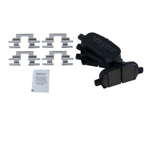 Toyota Avalon Camry Solara Rear Ceramic Premium G-Coated Brake Pad & Rotor Kit TRQ Performance BKA21177