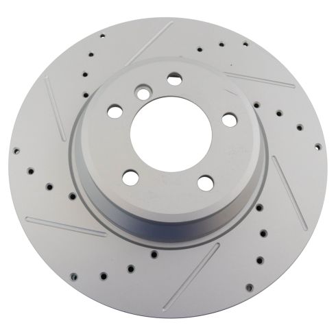 BMW 335d 335i 335i xDrive Front Semi-Metallic Premium G-Coated Brake Pad & Rotor Kit TRQ Performance BKA21185