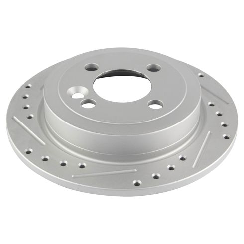 Mini Cooper Front & Rear Ceramic Premium G-Coated Brake Pad & Rotor Kit TRQ Performance BKA21248