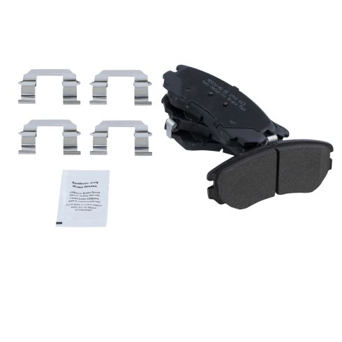 Hyundai Tucson Kia Sportage Front & Rear Semi-Metallic Premium G-Coated Brake Pad & Rotor Kit TRQ Performance BKA21277