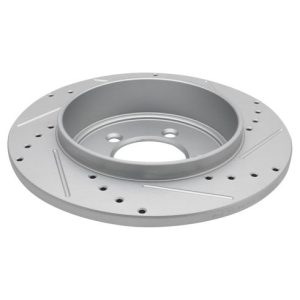 Ford Mercury Rear Semi-Metallic Premium G-Coated Brake Pad & Rotor Kit TRQ Performance BKA21287