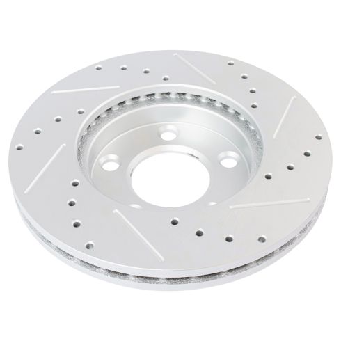 1994-98 Ford Mustang Front Ceramic Premium G-Coated Brake Pad & Rotor Kit TRQ Performance BKA21716