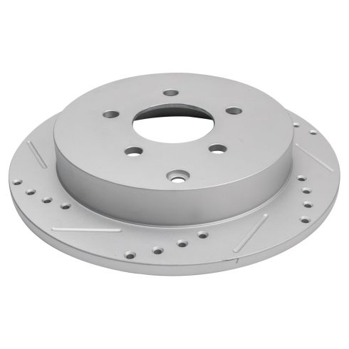 Chevrolet Buick Pontiac Olds Rear Ceramic Premium G-Coated Brake Pad & Rotor Kit with Pad Wear Sensor TRQ Performance BKA21732