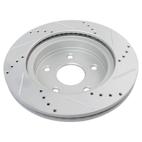 2002-05 Dodge Ram 1500 Truck Front with 2 Wheel ABS Brakes without Driver Side Speed Sensor Ceramic Premium G-Coated Performance Brake Pad & Rotor Kit TRQ Performance BKA21733