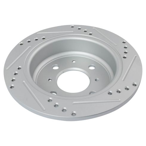 Acura Integra Rear Ceramic Premium G-Coated Brake Pad & Rotor Kit with Pad Wear Sensor TRQ Performance BKA21740