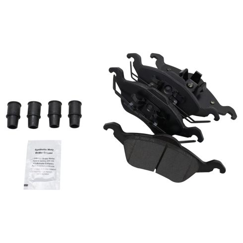 Ford Focus Front & Rear Semi-Metallic Premium G-Coated Brake Pad & Rotor, Shoe & Drum Kit TRQ Performance BKA22072