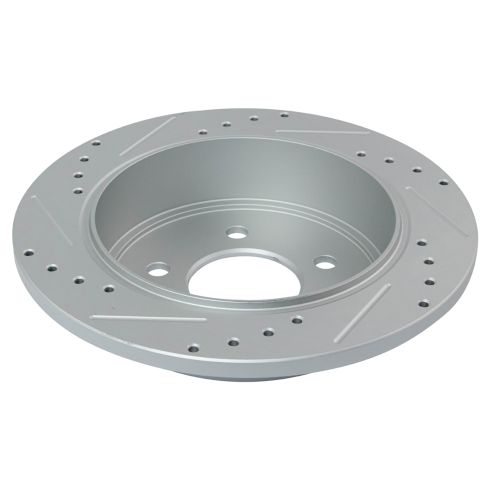 2001-02 Ford Explorer Sport 4 Wheel Drive Front & Rear 4 Piece Premium G-Coated Performance Brake Rotor Set with Pad Wear Sensor TRQ Performance BRA22164