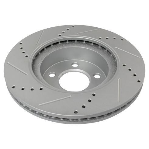 2001-02 Ford Explorer Sport 4 Wheel Drive Front & Rear 4 Piece Premium G-Coated Performance Brake Rotor Set with Pad Wear Sensor TRQ Performance BRA22164