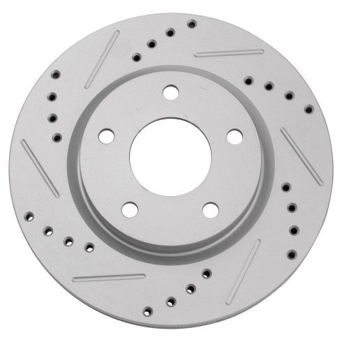 Nissan Sentra Front & Rear 4 Piece Premium G-Coated Brake Rotor Set TRQ Performance BRA22180