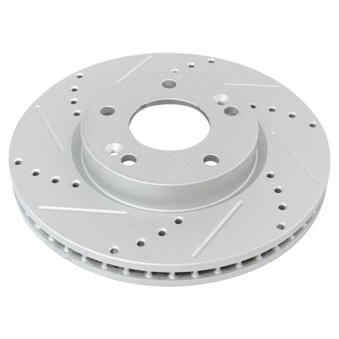 Hyundai Tucson Kia Sportage Front & Rear 4 Piece Premium G-Coated Brake Rotor Set TRQ Performance BRA22130