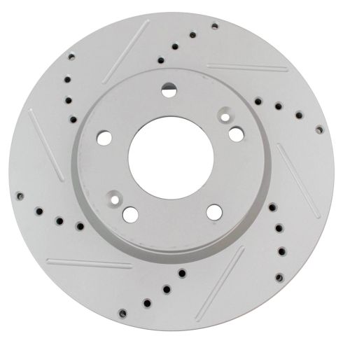 Hyundai Tucson Kia Sportage Front & Rear 4 Piece Premium G-Coated Brake Rotor Set TRQ Performance BRA22130