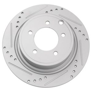 Jeep Dodge Chrysler Mitsubishi Front & Rear 4 Piece Premium G-Coated Brake Rotor Set with Pad Wear Sensor TRQ Performance BRA22139