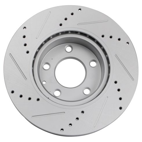 Mazda 3 CX-3 Front & Rear 4 Piece Premium G-Coated Brake Rotor Set TRQ Performance BRA22152