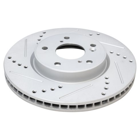 Honda Accord HR-V Front Ceramic Premium G-Coated Brake Pad & Rotor Kit with Calipers TRQ Performance BKA25818