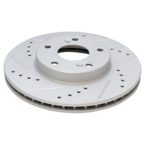 Honda Accord Front Ceramic Premium G-Coated Brake Pad & Rotor Kit with Calipers TRQ Performance BKA25955