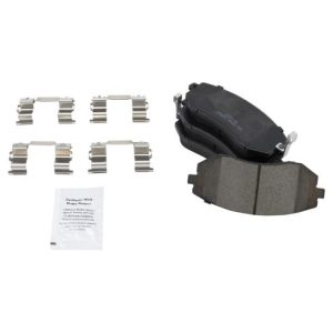 2005 Subaru Legacy Limited Front with 277mm Diameter Front Rotors Ceramic Premium G-Coated Performance Brake Pad & Rotor Kit with Calipers TRQ Performance BKA26170