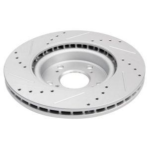 2012-16 Honda CR-V Front Wheel Drive Front Semi-Metallic Premium G-Coated Performance Brake Pad & Rotor Kit with Calipers TRQ Performance BKA26226