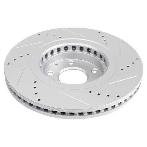 2019-20 Mazda CX-5 Front Semi-Metallic Premium G-Coated Brake Pad & Rotor Kit with Calipers TRQ Performance BKA26263 - Image 2