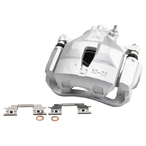 Toyota Camry Front Semi-Metallic Premium G-Coated Brake Pad & Rotor Kit with Calipers TRQ Performance BKA26264