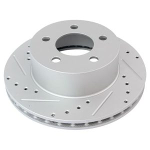 Jeep Front Semi-Metallic Premium G-Coated Brake Pad & Rotor Kit with Calipers TRQ Performance BKA26297