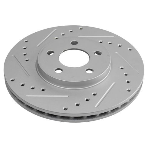 Chrysler PT Cruiser Front Semi-Metallic Premium G-Coated Brake Pad & Rotor Kit with Calipers TRQ Performance BKA26299