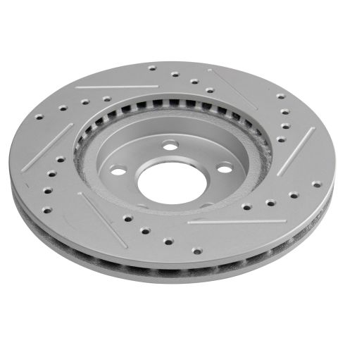 Chrysler PT Cruiser Front Semi-Metallic Premium G-Coated Brake Pad & Rotor Kit with Calipers TRQ Performance BKA26299 - Image 2