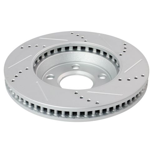 Chevrolet Buick Pontiac Saturn Front Semi-Metallic Premium G-Coated Brake Pad & Rotor Kit with Calipers TRQ Performance BKA26303