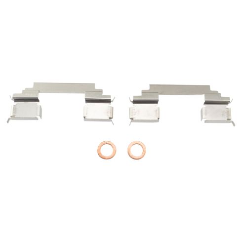 Chevrolet Buick Pontiac Saturn Front Semi-Metallic Premium G-Coated Brake Pad & Rotor Kit with Calipers TRQ Performance BKA26303 - Image 2