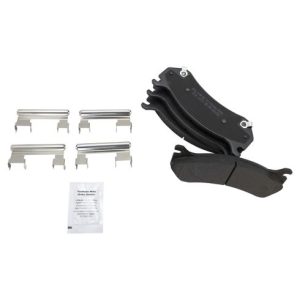 2000 Chevrolet Tahoe Front Semi-Metallic Premium G-Coated Brake Pad & Rotor Kit with Calipers TRQ Performance BKA26320