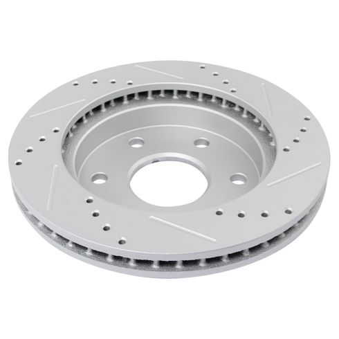 2000 Chevrolet Tahoe Front Semi-Metallic Premium G-Coated Brake Pad & Rotor Kit with Calipers TRQ Performance BKA26320 - Image 3
