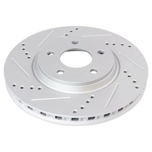 2007-08 Pontiac G5 L4 2.2L Front with 15 Inch Wheels with Brake Code JL9 with 5 Lug Wheels Semi-Metallic Premium G-Coated Performance Brake Pad & Rotor Kit with Calipers TRQ Performance BKA26335