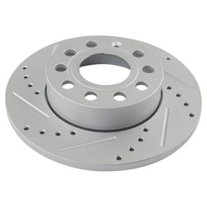 2010 VW Jetta Rear Ceramic Premium G-Coated Brake Pad & Rotor Kit with Calipers TRQ Performance BKA26865