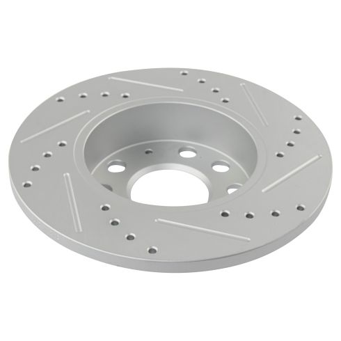 2010 VW Jetta Rear Ceramic Premium G-Coated Brake Pad & Rotor Kit with Calipers TRQ Performance BKA26865 - Image 2