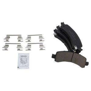 2002 GMC Yukon XL 1500 Rear Wheel Drive Rear Ceramic Premium G-Coated Performance Brake Pad & Rotor Kit with Calipers TRQ Performance BKA26869